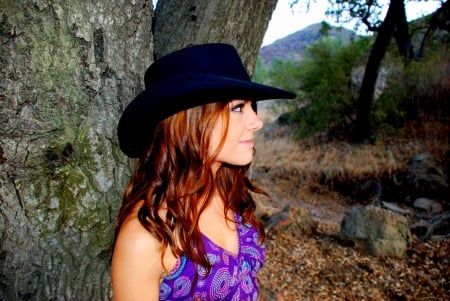 Good Girls Wear White - cowgirl, cute, country, hat