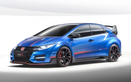 honda civic type r - japanese, civic, blue, honda