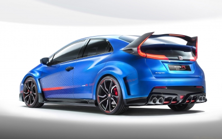 honda civic type r - civic, honda, blue, japanese