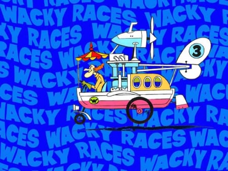 whacky races - races, whacky, car, boat