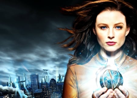 Continuum (I) (2012â€“ ) - woman, beauty, actress, girl, magical, tv series, fantasy, continuum, kiera cameron, rachel nichols, blue