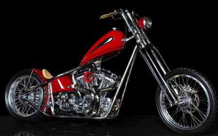 Harley Davidson Chopper - harley, chopper, motorcycle, bike