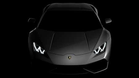 2015 Lamborghini Huracan Shadows - vehicles, Lamborghini, cars, 2015 Lamborghini Huracan, black background, Lamborghini Huracan, Huracan, black cars