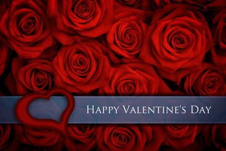 Happy Valentine\'s Day - happy valentines day, roses, heart, day, valentine, valentines, red, valentines day, happy