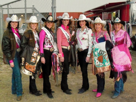 We're Real Cowgirls - style, girls, western, women, hats, ranch, cowgirls, brunettes, rodeo, fun, female, boots, blondes