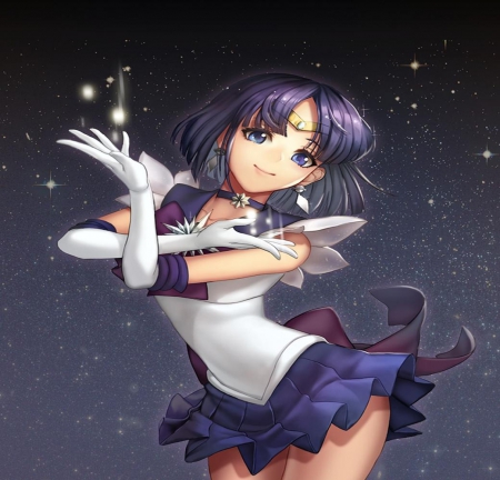 Sailor Saturn - saturn, girl, magic, anime, sailor moon, manga