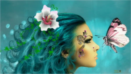 ~Splendor Love~ - girls, love, photomanipulation, models, lovely, fantasy, creative pre-made, love four seasons, weird things people wear, beautiful, digital art, splendor, beloved valentines, butterfly designs