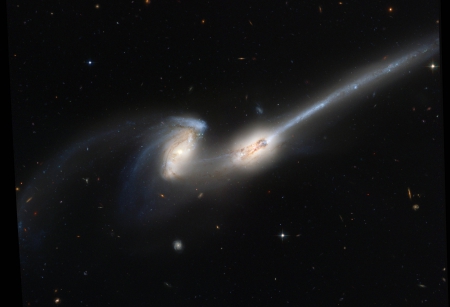 NGC 4676: When Mice Collide - space, fun, galaxies, stars, cool