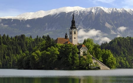 church - forest, cool, fun, church, nature, mountain