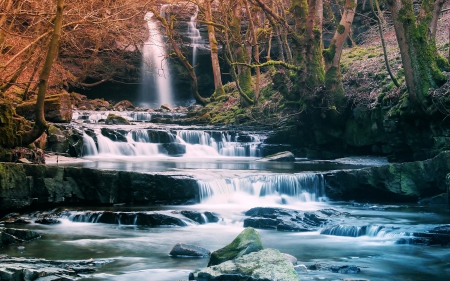 Small Waterfalls - small, water, nature, Waterfalls