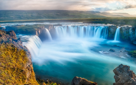 * Waterfall * - waterfalls, nature, waterfall, sky