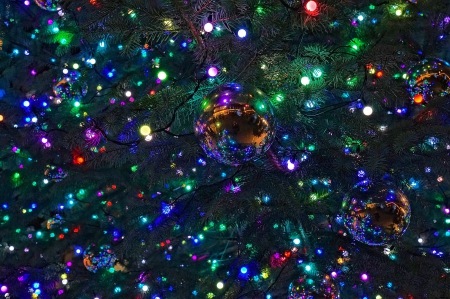 All Things Bright and Beautiful - colours, magical, festive, tree, lights, baubles, christmas