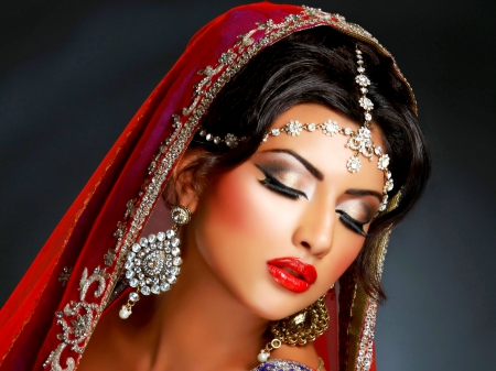 SWEET BRIDE - bride, indian, make up, photo