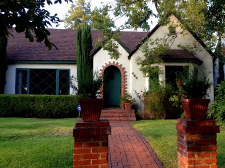 Cute House - architecture, trees, houses, cute houses