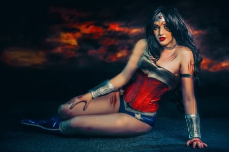 Wonder Woman - digital, fantasy, beautiful, wonder woman, girl, woman, art