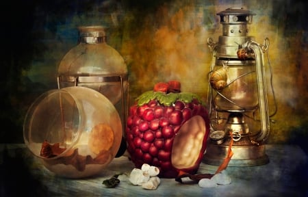 Still Life - lamp, lantern, still life, photography