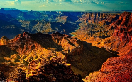 Grand Canyon - mountains, cool, canyon, fun, desert, nature