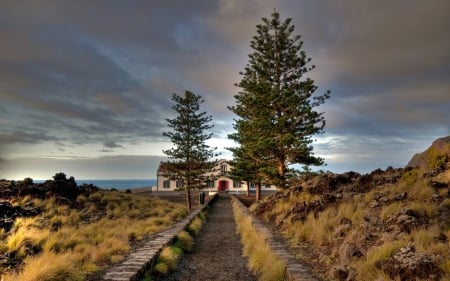 house - architecture, cool, fun, house, trees