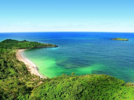 Tropical Beach Island - beach, tropical, ocean, island