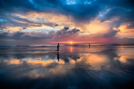 Wonderful Sunset - beach, amazing, sunset, sea