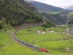 train in a field