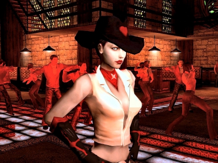 The Bouncer - women, style, fun, girls, models, female, men, cowgirls, hats, western, games, anime