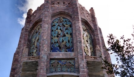 The Singing Tower Carillon - wide screen, carillon, bok gardens, landscape, photo, architecture, scenery, bok tower, photography