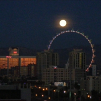 __Las Vegas Strip Full Moon Over Highroller_Feb_4_2015__