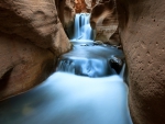 Waterfall in a Canyon