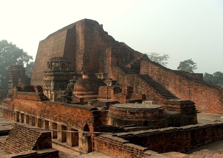 The Sariputa Stupa at Nalanda ~ India ( First University Ever Established ) - hinduism, university, ancient, india, architecture, buddhism