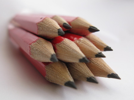 Pick One - pencil, red