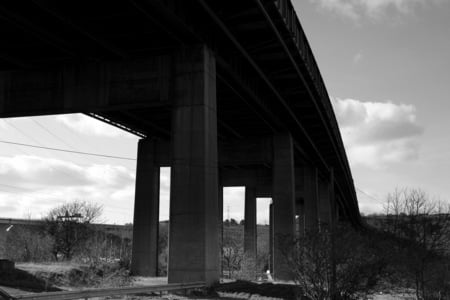 Bridge to nowhere - bridge, pillar