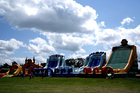 The Best Day Our for a Three Year Old - colours, bouncy castle