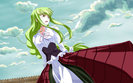 green hair - cc, anime, wallpaper, code geass, other