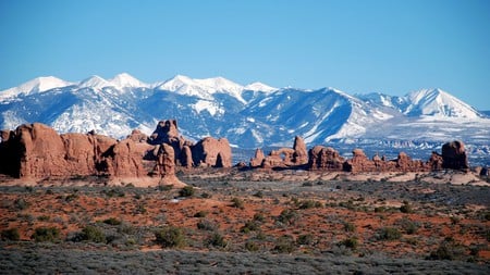 Desert with Mountain Backdrop 