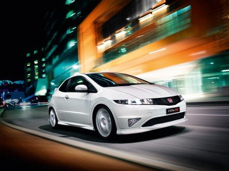 honda civic type r - white, japanese, civic, honda