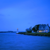 Lighthouse Point at Night