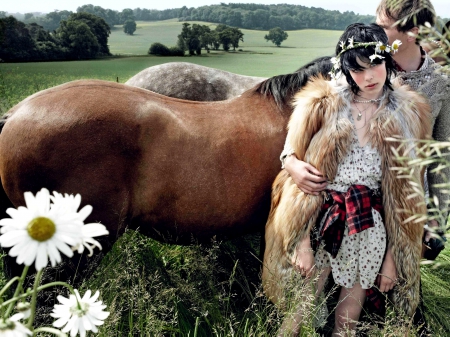 VALENTINE COUPLE - photo, horses, couple, valentine