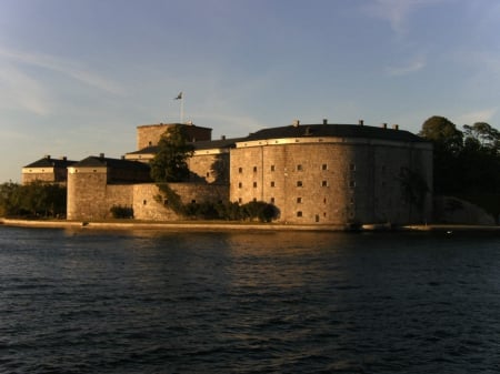 Waxholms fortress - summer, sweden, waxholm, stockholm