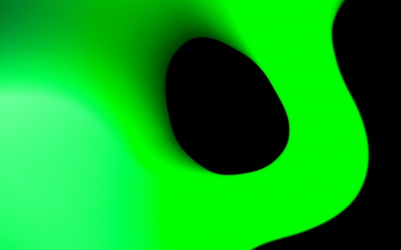 lime green hole - green, lime, hole, black