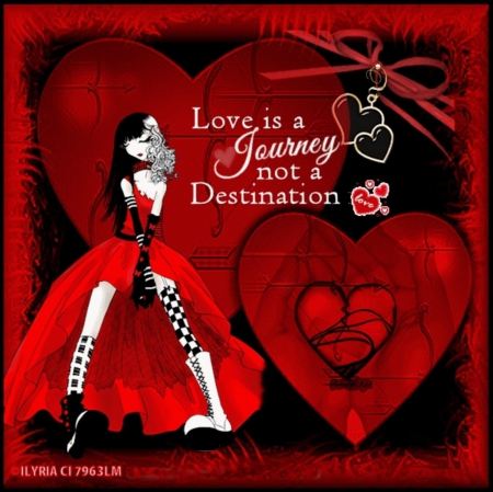 LOVE IS - VALENTINE, HEARTS, FEMALE, LOVE, RED