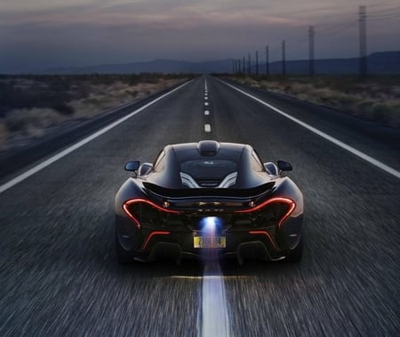 McLaren - P1 - sports, black, cars, red, photography, cool