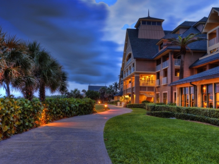 Amazing houses - sky, house, tree, amazing houses, grass