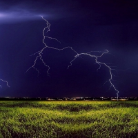 Thunderstorm Over Savannah