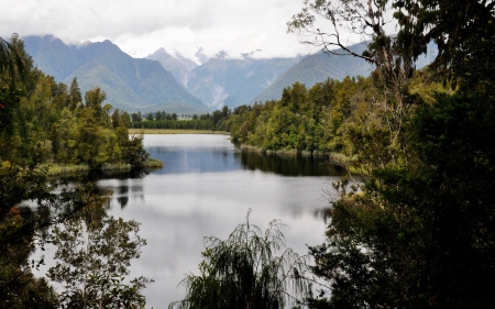 nature - lake, forest, cool, fun, nature, mountain