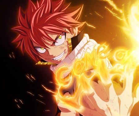 Come on - magic, grand magic games arc, mage, natsu dragneel, fire, guild, fairy tail, anime, dragon slayer, come on, manga