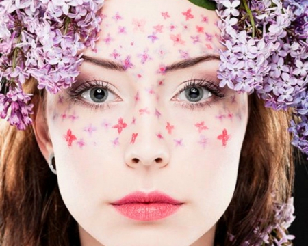 Pretty Face - flowers, face, woman, model