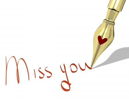 Miss you - pen, love, miss, statement