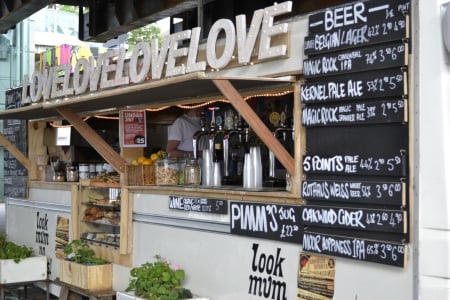 Food Seller - drink, food, London, kiosk