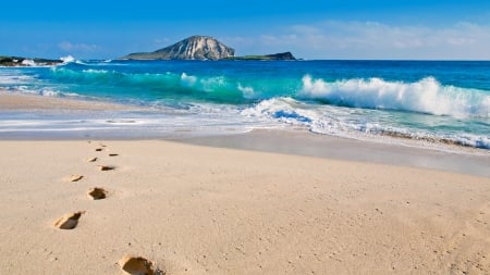 Steps on the beach - nature, steps, beach, beautiful